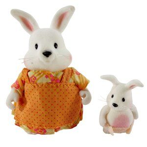Li'l Woodzeez Hoppingoods Rabbit‎ Mother Amelia & Child Theo Replacement Figures